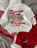 ست دورس و شلوار بچگانه طرح Babyccino؛ اسپرت و خوشاستایل